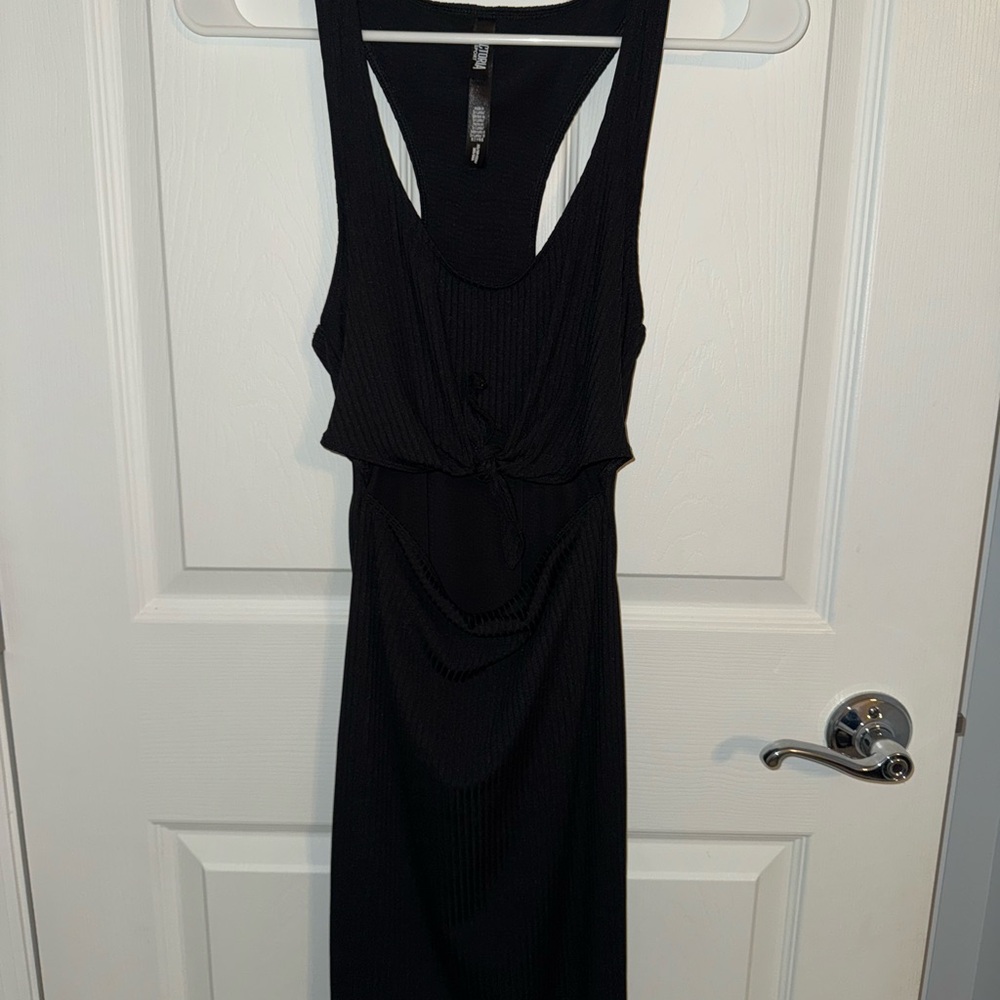 Black Dress with Belly Cut Out